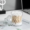 4 Pack Qtip Holder Dispenser for Cotton Ball, Transparent Dust-proof