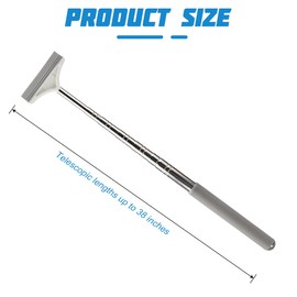 BELOMI Car Side Mirror Squeegee, 2PCS Retractable Vehicle Rearview Mirror Wiper for Rainy Foggy Weather, Mini Auto Windshield Cleaning Tool Accessories, Universal for SUV Sedan Truck (Gray)