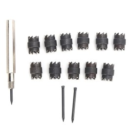 Eacam 13Pcs Spot Weld Cutter Set 3/8in Cut Welding Tool Remover Kits Double Sided Drill for Eletric Drill, Easily Drills Into Material Without Warping, Ideal for Stainless Steel,