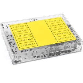 Kit de Juntas para Reloj TWZKXC WCORT241 - 800 a 1000 Arandelas de Goma en 10 Tamaños