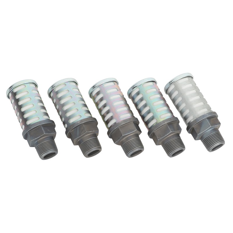 5Pcs Pneumatic Air Compressor Muffler High Pressure Resistant Air Exhaust
