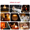 CVHOMEDECO. Moon Sphere Wax LED Dancing Flame Candle Ball Battery