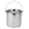1.2L Outdoor Portable Camping Hiking Stainless Steel Hanging Water Pot