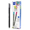 Plus Office 10 Fine Tip Felt Tip Pens 0.4mm Ideal