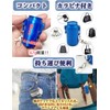 NGELOM Portable Ashtray, Stylish, Odorless, One-Touch, Airtight, Waterproof, Carabiner, Aluminum,