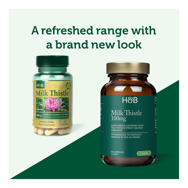 Holland & Barrett Milk Thistle 100mg 60 Capsules