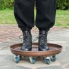20" Heavy Duty Plant Dolly with Wheels, 380lbs Metal Rolling