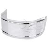 Unbranded Chrome Replacement Flamed Fender Skirt Tip For Harley Touring