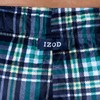 IZOD Men's Lite Touch Fleece Sleep Pajama Pant, Navy/Green Plaid,