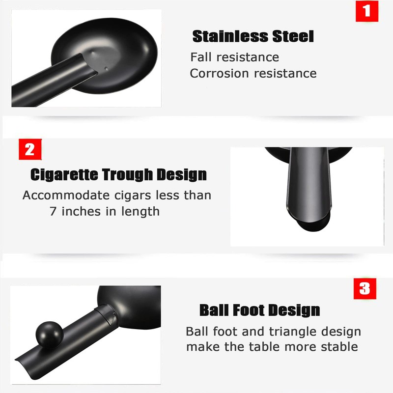 Creative Stainless Steel Spoon Cigar Ashtray