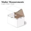 6x5x3" White Corrugated Mailers - Eco-Friendly Packaging Solution, 50 Count