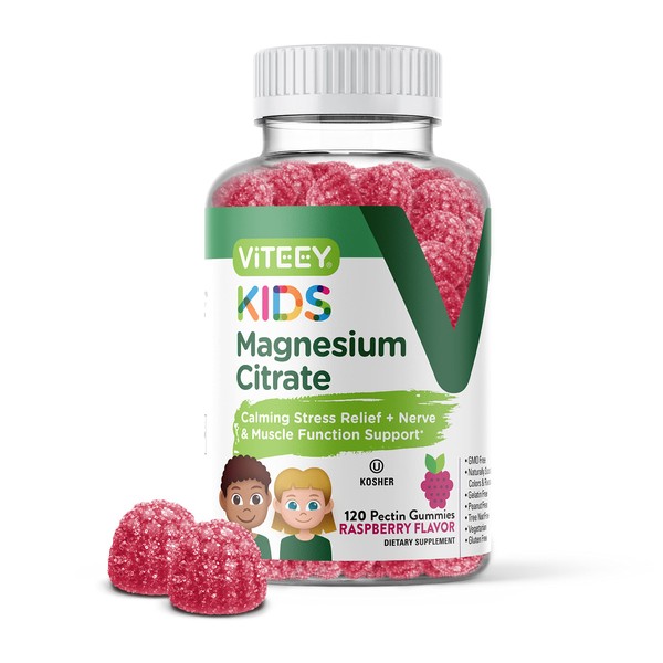 [120 Count] Magnesium Citrate Gummies for Kids Supports Sleep Aid,