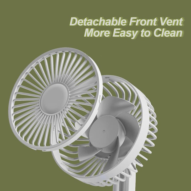 HUAHAT HuaHat 5” Portable Table Fans with Clip 120° Oscillating