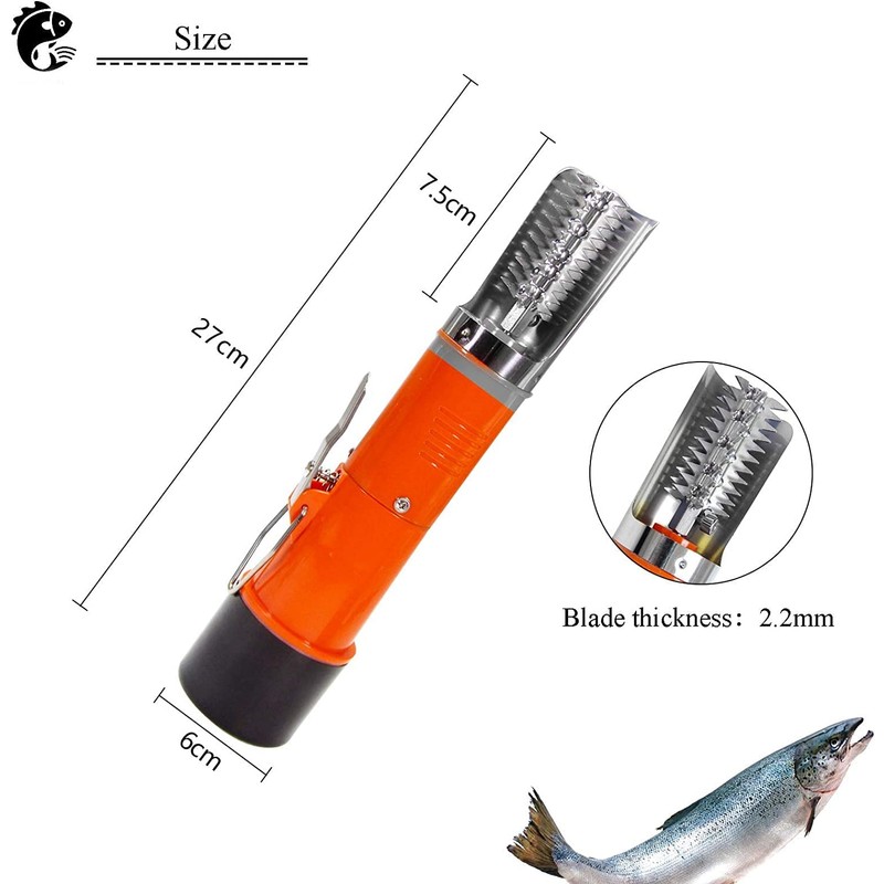 Powerful Electric Fish Scraper Cordless Fish Scaler Cleaner Automatic Fish