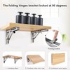 Folding Console 250 mm Heavy Duty Stainless Steel, Pack of