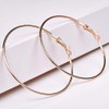 14K Gold Plated Hoops Earrings for Women Large Open Dainty