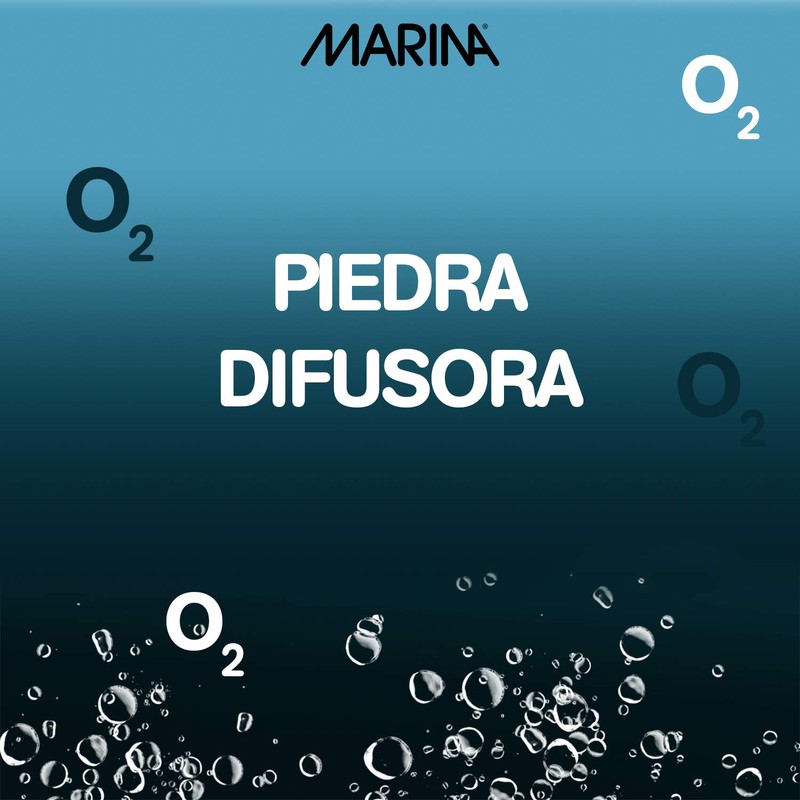 Elite Air Stone Aquarium Decor, Round, 7/8-Inch, Blue