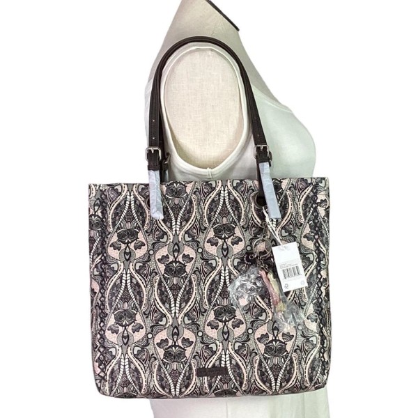 SAKROOTS Tote Bag Large Black Pink Loyola Soulful Desert Charms