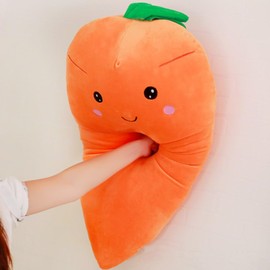 OUKEYI 21.6inch/55cm Carrot Hugging Pillow, Cute Carrot Shape Plush Toy for Kids
