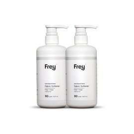FREY Natural Liquid Fabric Softener & Conditioner | Laundry Softener for Clothing | Works In All Machines + HE | Powered by Natural Ingredients (2-pack, Fragrance-free)