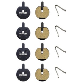4 pares de pastillas de freno de disco de resina para bicicleta, ciclismo, MTB, 22,5 mm, compatibles con Jak-Zooom de repuesto