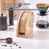 Dustproof Filter Holder Fan Shaped Coffee Filter Storage Holder Solid
