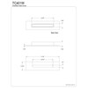 Kingston Brass TC401W Made to Match Bathtub Overflow Hole Cover,