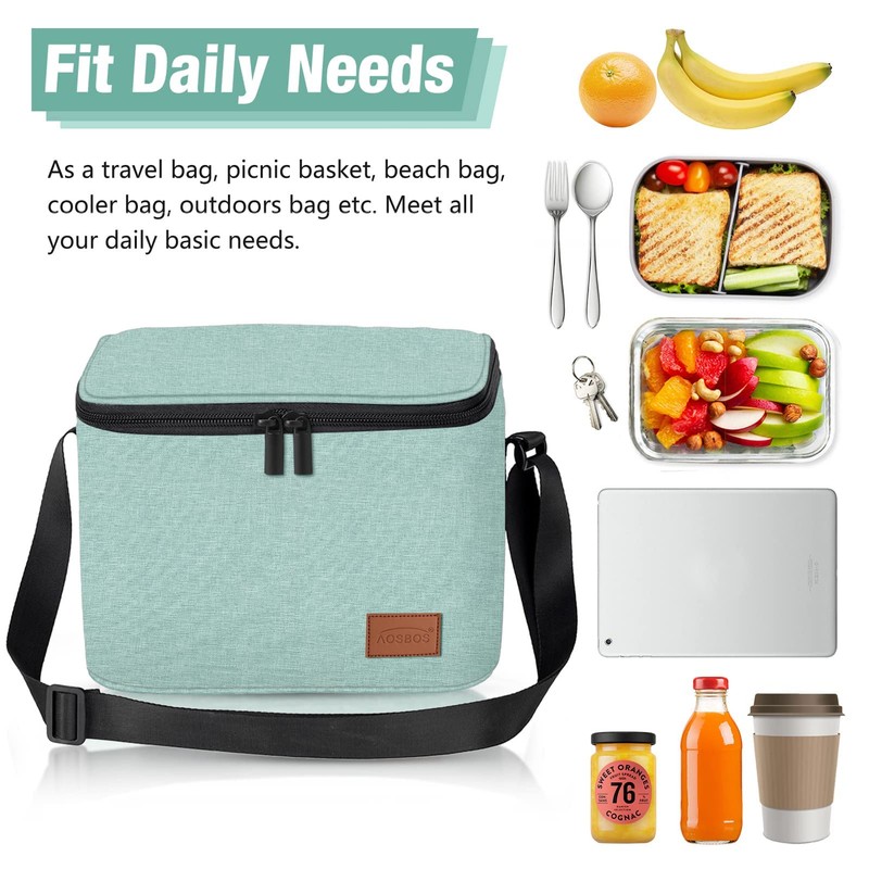 Cool Bag Small Light Insulated Lunch Bag for Work &