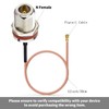 Superbat N Type Female Bulkhead Mount Pigtail Cable 30cm 12inch