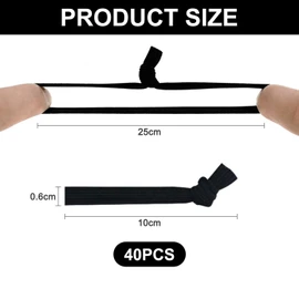 40 Pieces Of Hair Ties, Elastic Hair Ties, Hair Ties For Fixing Hairstyles, Sports Hair Ties, Men'S Hair Accessories