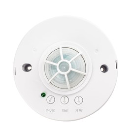 J.LUMI YCA1001 Ceiling Mount Motion Sensor Light Switch, 360 Occupancy Sensor, High Sensitivity PIR Motion Sensor, Ceiling Motion Sensor (AC 110-130V / 220-240V), White