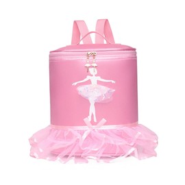 F Fityle Girls Ballet Dance Bag Pink Ballerina Dance Bag Princess Ballet Dance Bag Children Schoolbag Shoulder Bag for Kids Toddler Students Dancing Sports Gymnastic Travel Back to School, Small A