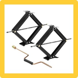 Pafessa USA RV Scissor Jack Stabilizer 30 inch 7,800 Pound Leveling Capacity - 2 Pack