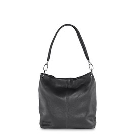 Cas8 Paola Women's Shopper Bag, Shoulder Bag, Handbag, Shoulder Bag Made of Premium Leather, Medium Handbag, Tote Bag, Made in Italy, nero