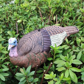 GLOWYE Hen Turkeys Decoy for Hunting, Hunting Lightweight Turkey Decoy Lifelike Hunting Outdoor Thunder Chicken Heavy-Duty Turkey with Steel Stand