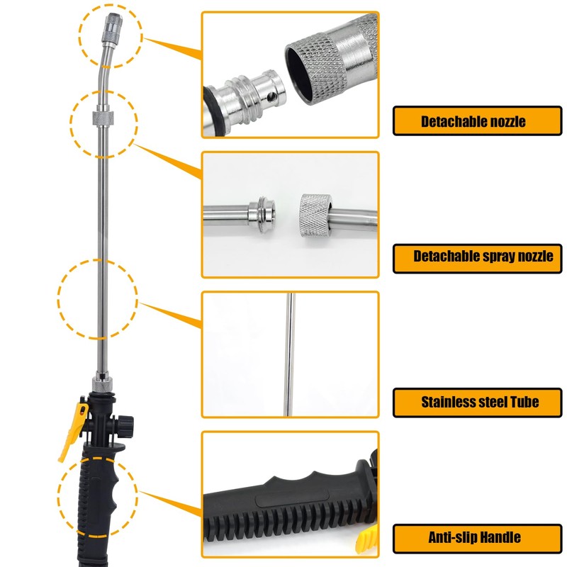 6 Pack RV Water Heater Anode Rod with Flush Wand