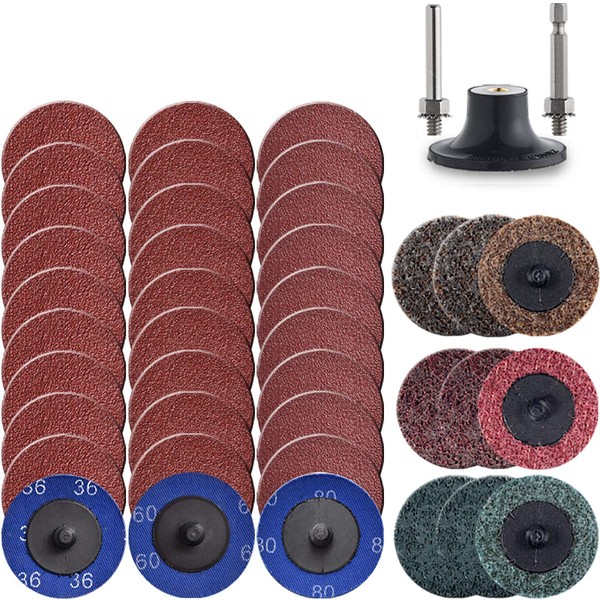 Tshya Quick Change Disc, 40 Pack 2 inch Sanding Discs,