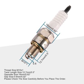 GOOFIT A7TC Spark Plug for 110cc 125cc 140cc ATV Dirt Bike Go Kart Scooter