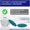 KlareWare Replacement Lids for - 4 Cup Storage Bowl Covers,