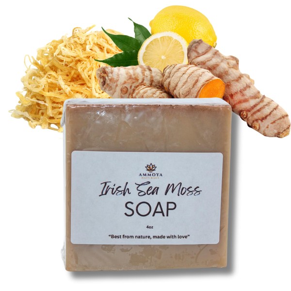  Sea Moss and Turmeric Soap Dr. Sebi, Face and