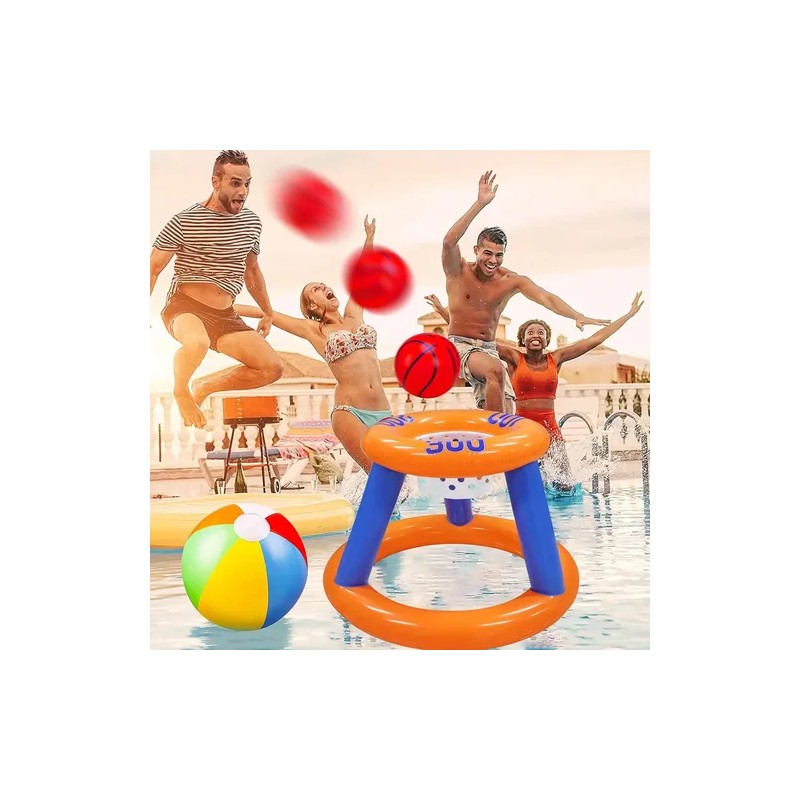 Juguete Inflable Lanzar Anillos Dinámico Albercas Piscina