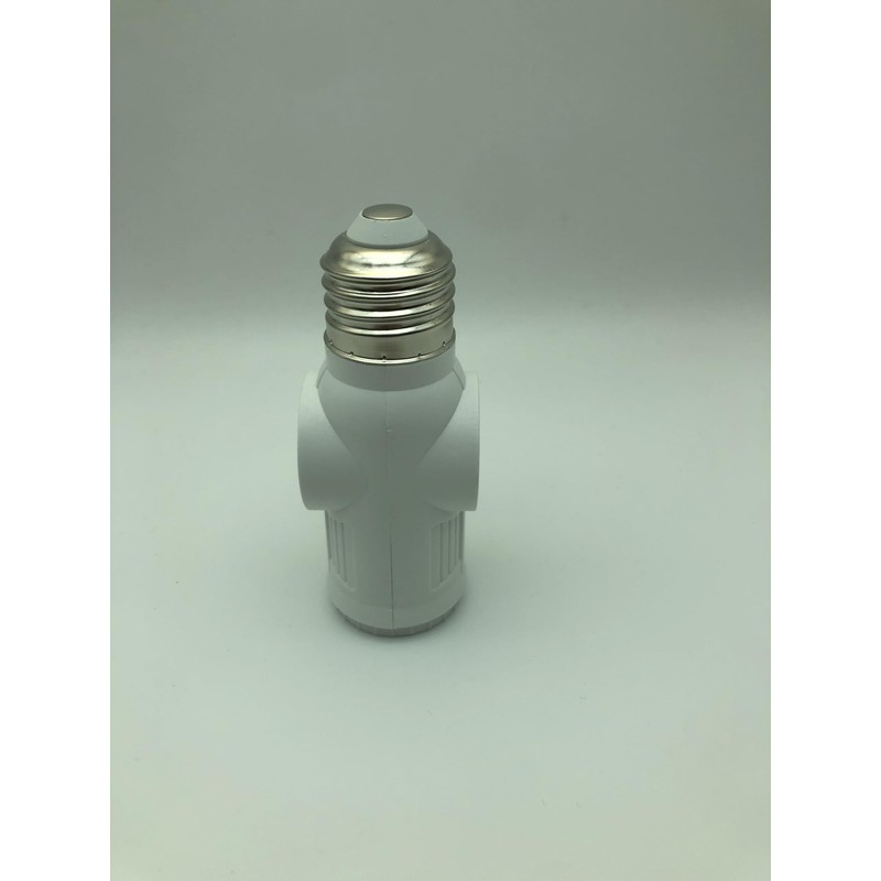 Figame 3 Prong Light Bulb Socket Plug Adapter, Polarized Bulb