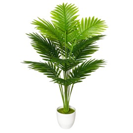 AIVORIUY Künstliche Pflanzen Groß Kunstpflanze im Topf Plastik Künstliche Palmen Fake Plant Deko für Zimmerpflanzen Wohnzimmer Schlafzimmer Büro Einweihungsgeschenk (80cm Hohe Palme)