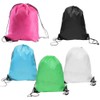 Jindizi 5Pcs Drawstring Backpack Bulk Drawstring Bag Nylon Cinch Sack