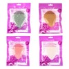 4 Pieces Konjac Facial Sponge, Face Exfoliation Cleaning Sponge Natural