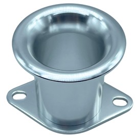 shymie External Air Funnel Carburetor Filter, Aluminum, Diameter 1.7 inches (44 mm), Height 2.8 inches (72 mm), Toyota AE111 AE86, Etc., Silver, Set of 1