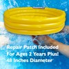 VFM - Children's Yellow Paddling Pool 3 Ring Inflatable 120cm