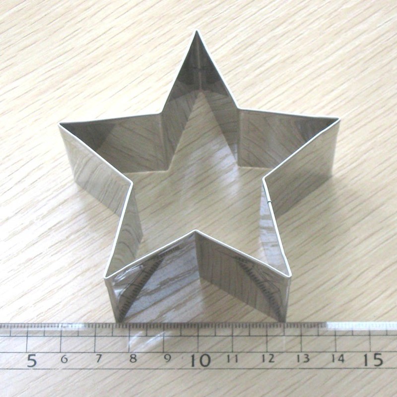 Nagao Cookie Cutter, Stainless Steel, Star, Large, Medium, Small, 3