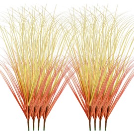 FOIMAS 12pcs Artificial Grass Plants,19.68" Fall Faux Shrubs Wheat Grass Stems Fake Plants for Indoor Outdoor Home Decoration