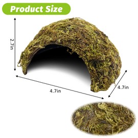 BNOSDM Hamster Hideout Natural Mossy Cave Houses
